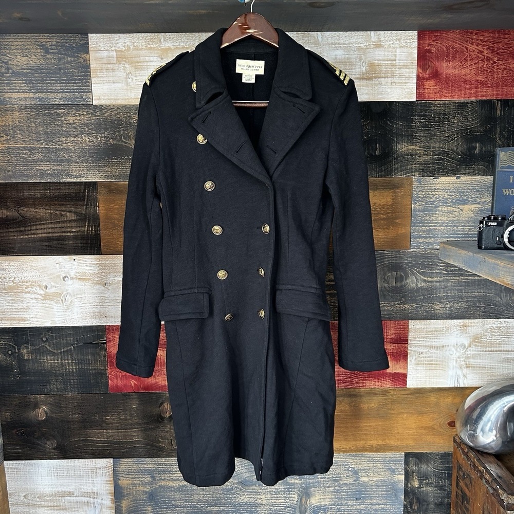 Denim & Supply Ralph Lauren Womens Military Jacket Size L Steampunk Victorian